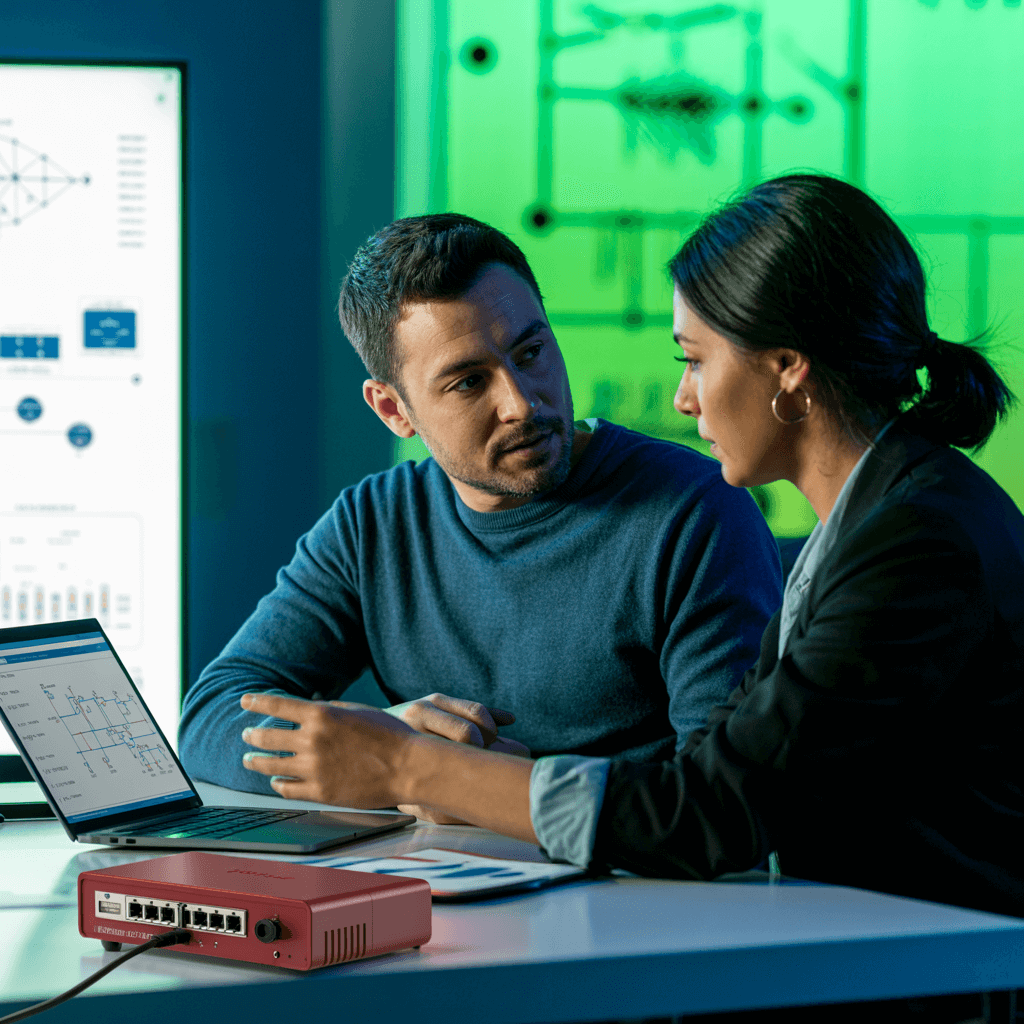 IT-Beratungssituation mit Allegro Packets Appliance – Analyse von Netzwerkdaten im Team